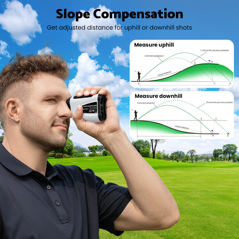 Advwin 1200m Laser Golf Rangefinder with Slope