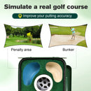 Advwin Golf Putting Mat with Auto Ball Return & 3 Holes