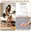 Advwin Shoe Rack Bench w/Flip Top Storage Cabinet