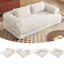 Advwin Folding Sofa Bed Convertible Floor Loveseat Sofa (Pre-Order)