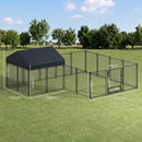Advwin Large Metal Chicken Coop Run w/ Waterproof Cover