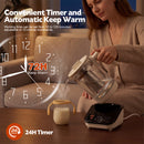 Advwin 1.5L Smart Glass Electric Kettle with Temp Control