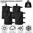 Advwin Canopy Weights Bags 4 Pack for Outdoor Pop Up Tent