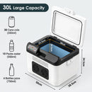 Advwin 26L Portable Car Fridge with LED Display