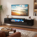 Advwin 160cm Wall-Mounted TV Stand with LED Light