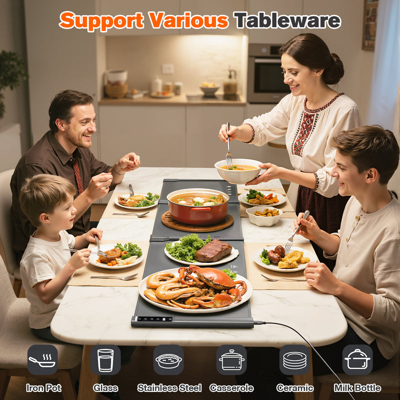 Advwin Extendable Spliced Food Warming Mat