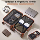 Advwin 2/3/5 Piece Hardside Luggage Set w/ 360° Spinner Wheels
