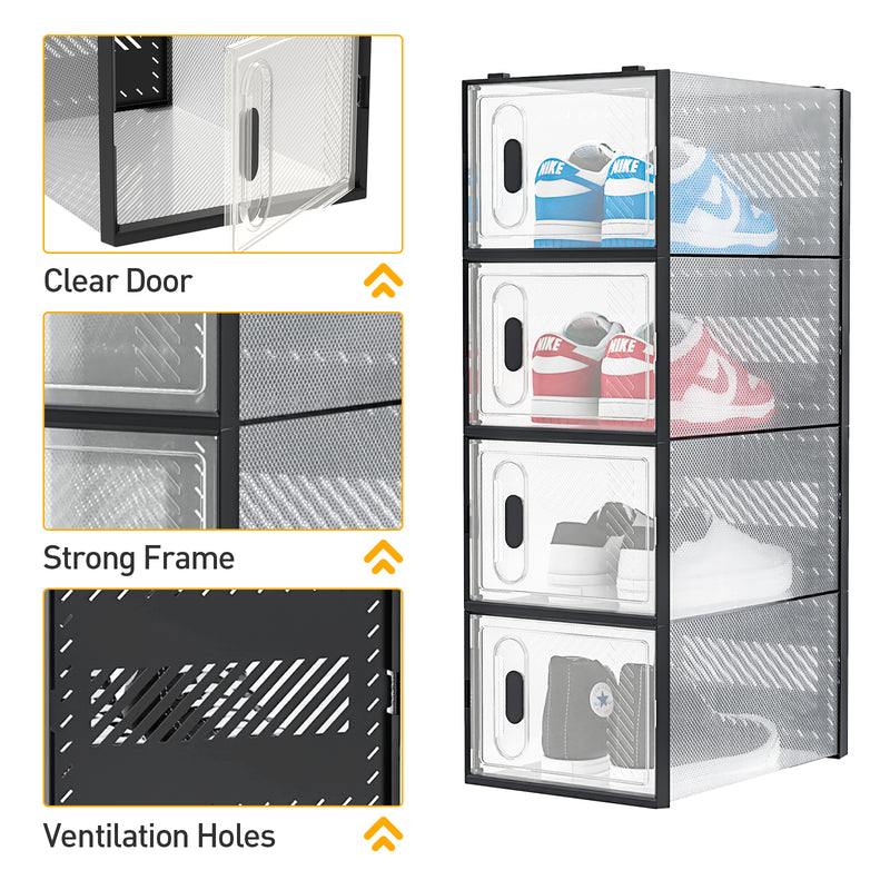 Advwin Large Aromatic Shoe Box Storage Stackable