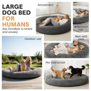 Advwin Human-Size Dog Bed 168x152x20.5cm Fits Adult and Pet