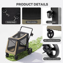 Advwin Heavy Duty Foldable Large Dog Stroller Up to 40kg
