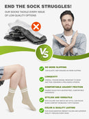 Advwin Double Striped Crew Socks for Men & Women