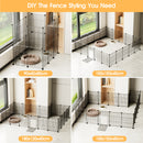 Advwin DIY Pet Playpen Metal Fence 20 Panels
