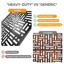 Advwin Geometric Metal Privacy Screen 119x183.5cm