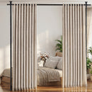 Advwin No Drill Adjustable Curtain Rod Room Divider Black (Pre-Order)