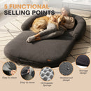 Advwin Foldable Human Dog Bed 2 in 1 Flexible Giant Bed