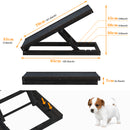 Advwin Pet Ramp Dog Stairs Adjustable Ladder Black (Pre-Order)