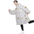 Advwin Oversized Sherpa Wearable Blanket Hoodie Adult