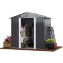 Advwin Garden Shed Outdoor Storage Shed 131x195x186cm