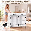 Advwin Dog Crate Furniture with Drawers & Removable Tray