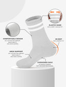 Advwin Double Striped Crew Socks for Men & Women