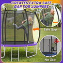Advwin 12FT Outdoor Trampoline for Kids w/ Sprinkler