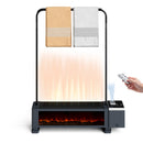 Advwin Baseboard Heater with 3D Flame 2200W Black