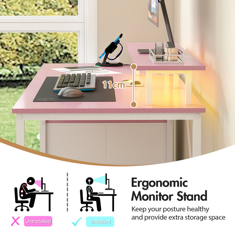 Advwin 120cm Reversible Gaming Desk for Home Office