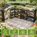 Advwin 8 x 10 FT Galvanised Steel Garden Shed