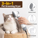 Advwin 3-in-1 Handheld Pet Hair Dryer w/ Grooming Brush
