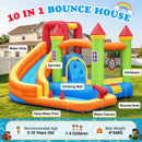 Advwin 10 in 1 Kids Inflatable Bounce House w/ Water Slide