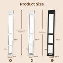 Advwin Aluminum Doggy Door Black Large
