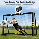 Advwin 2.4m × 1.6m Soccer Goal w/ Foam Safety Padding