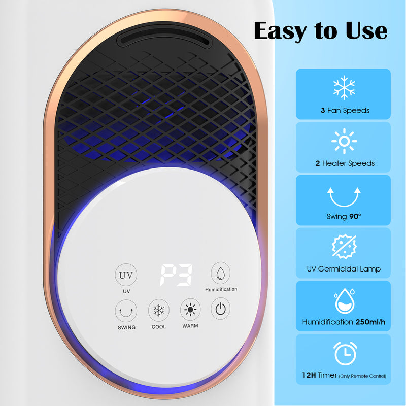 Advwin 4 in 1 Heater Fan & Evaporative Air Cooler(Pre-order)