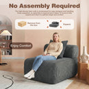 Advwin Armless Modular Sofa Corduroy Cloud Chair