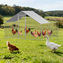 Advwin Large Metal Chicken Coop w/ Waterproof Cover