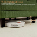 Advwin Sectiona Sofa 4-Seater Corduroy U Shape Couch