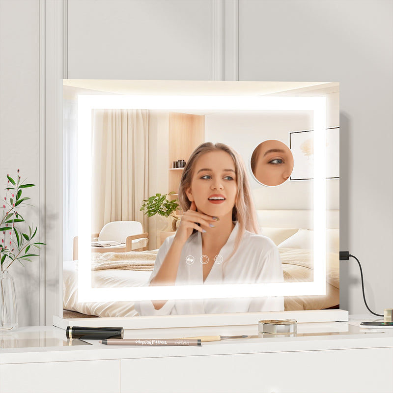 Advwin Makeup Mirror with LED Lights 58x46cm