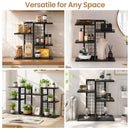 Advwin 4-Tier Wood Desktop Bookshelf w/ Adjustable Shelf