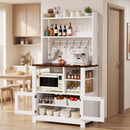 Advwin Kitchen Bakers Rack with Power Outlets