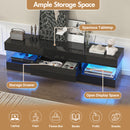 Advwin 152cm LED TV Stand High Gloss Cabinet w/ Drawer