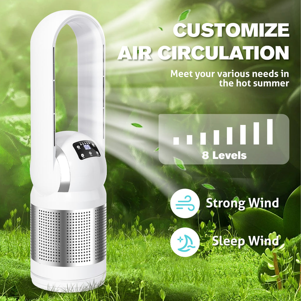 Advwin Fans Advwin Heater Bladeless Tower Fan with Air Purifier