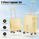 Advwin 2PCS Attachable Hardshell Luggage Set 14/20 Inch