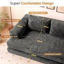 Advwin Folding Sofa Bed Convertible Floor Loveseat Sofa