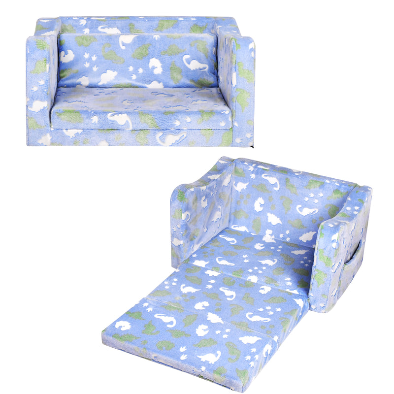 Advwin 2-in-1 Toddler Couch Folding Sofa Bed Convertible