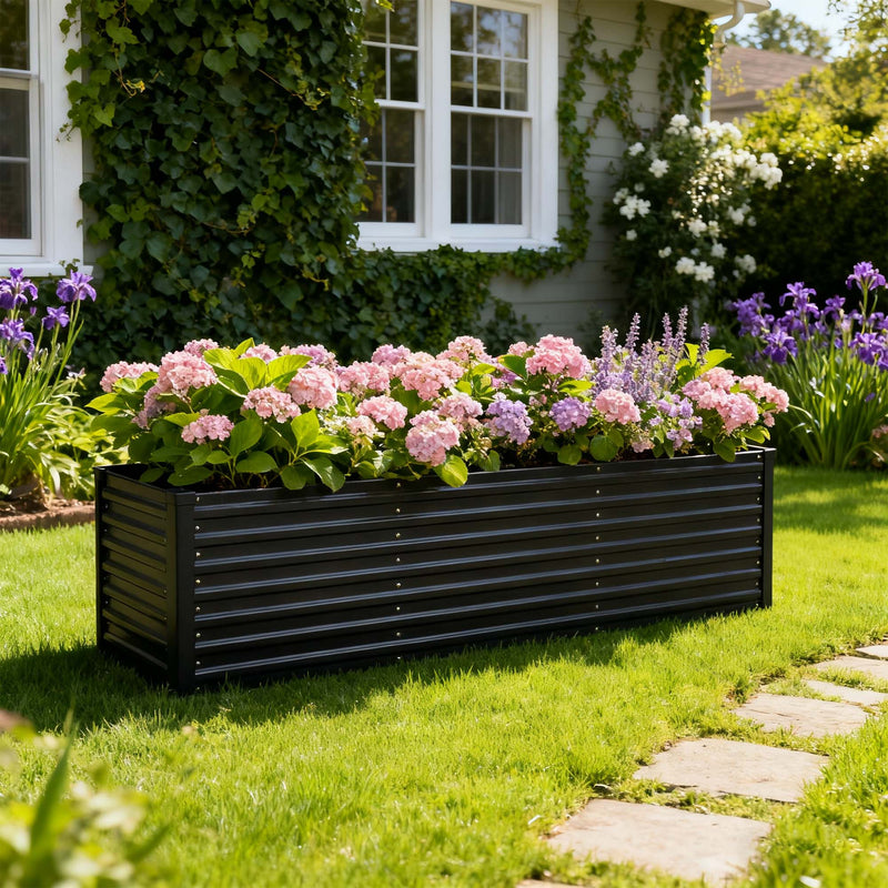 Advwin Raised Garden Bed Galvanised Steel Planter