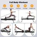 Advwin Foldable Pilates Reformer Machine with Wheels