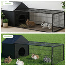 Advwin Large Metal Rabbit/Bunny Cage w/ Slide-Out Tray