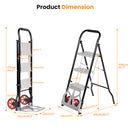 Advwin 2-In-1 Folding Ladder & Hand Truck