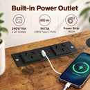 Advwin L Shaped Electric Standing Desk w/ Charging Station