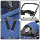 Advwin Pet Stroller Dog Carrier Foldable 4-Wheel